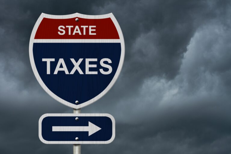 State Tax Intersection Sign Highway
