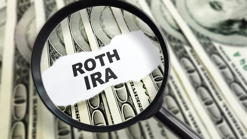 Roth Ira Magnifying Glass Cash