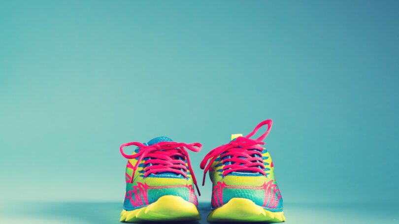 Running Shoes Sneakers Neon Aqua