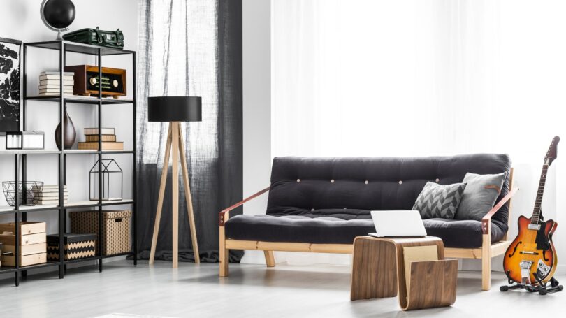 Man Cave Guitar Couch Music Furniture Interior Design