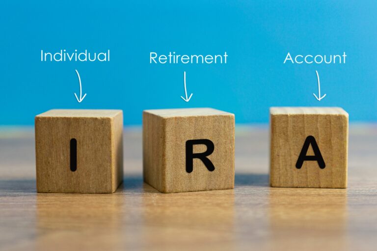 Ira Individual Retirement Account Block Letters