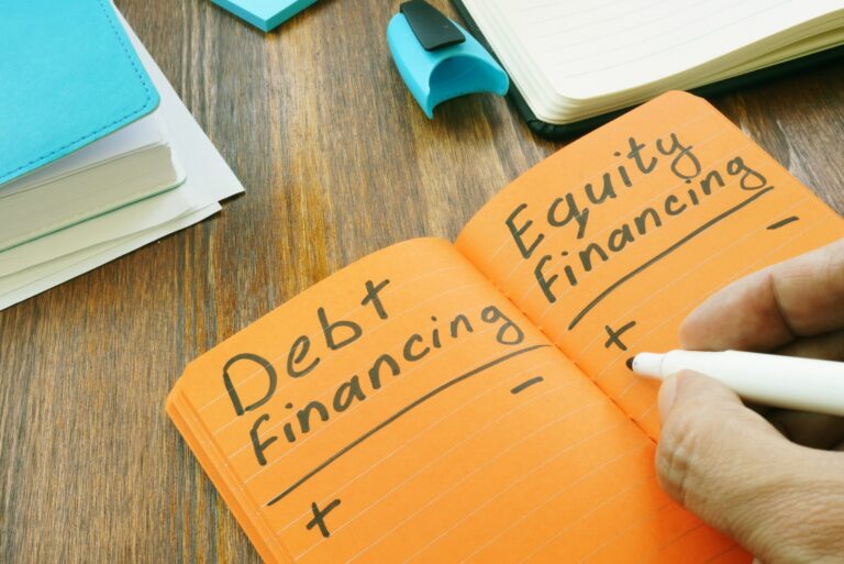 Notebook Debt Equity Financing Pros Cons