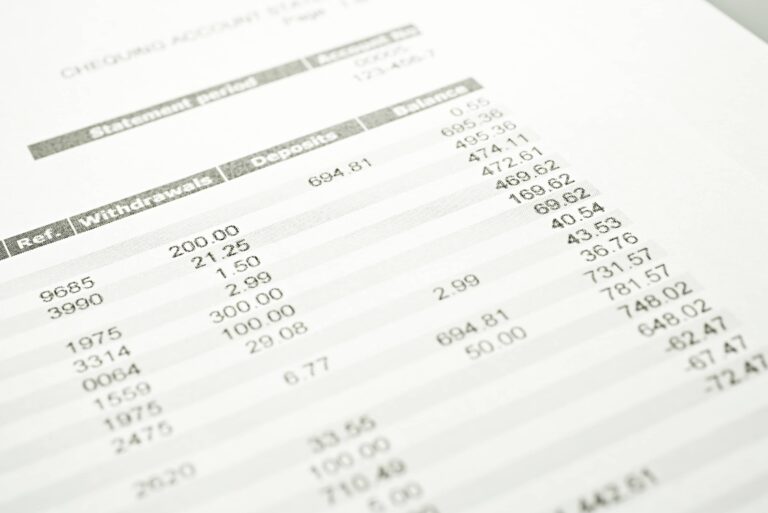 Bank Statement With Transactions
