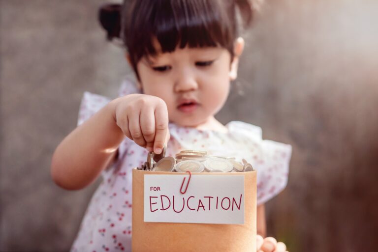 Children Saving Money Education Young Girl
